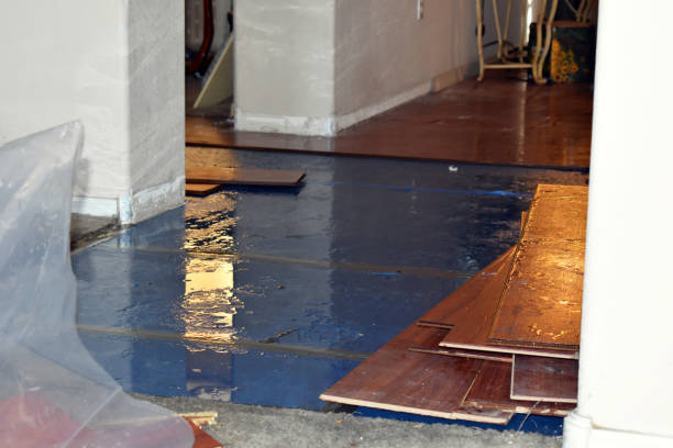 Professional Flood Damage Restoration technician working in Swanzey, NH